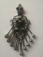 Zeer aparte oude zwaar metalen kettinghanger, ca 12 cm lang, Overige materialen, Gebruikt, Overige voorstellingen, Ophalen of Verzenden
