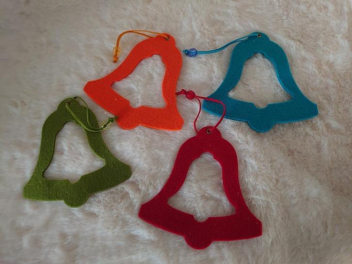 kerst klokken van vilt, Diversen, Kerst, Nieuw, Ophalen of Verzenden