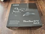 Canon PowerShot G7 X Mark III, Audio, Tv en Foto, Fotocamera's Digitaal, Compact, Nieuw, Ophalen of Verzenden, .