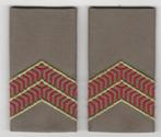 set rangen epauletten Soldaat 1e klasse (C), Ophalen of Verzenden, Landmacht, Nederland, Embleem of Badge