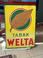 Oude Tabak Reclamebord Welta, Antiek en Kunst, Antiek | Emaille, Ophalen of Verzenden