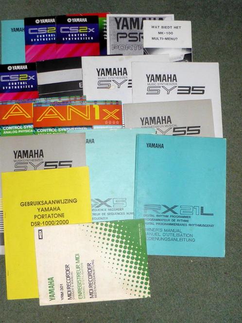 16 handleidingen van YAMAHA synthesizers, etc - goede staat, Muziek en Instrumenten, Instrumenten | Toebehoren, Zo goed als nieuw