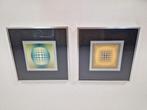 Vintage Gelatin offset lithography Vega-Zett 2 Vasarely '70, Ophalen of Verzenden