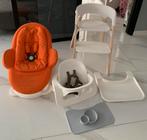 ZGAN Stokke Steps White Wash / Bouncer / Babyset / Playtray, Ophalen of Verzenden, Zo goed als nieuw, Meegroeistoel, Stoelverkleiner