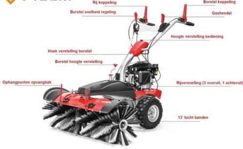 veegmachine rolbezem B&S 100 / 80 cm breed, Tuin en Terras, Veegmachines, Zo goed als nieuw, Ophalen of Verzenden