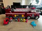 Brandweerauto Marshall Paw Patrol met extra poppetjes, Ophalen, Zo goed als nieuw