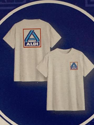 Leuke nieuwe Aldi t shirt € 17,50 per stuk, maat M of L. beschikbaar voor biedingen