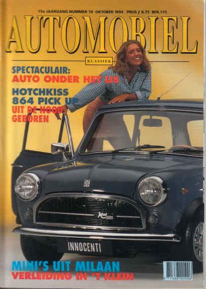 Automobiel 10 1994 : Innocenti Mini 1001 - Packard Caribbean, Boeken, Auto's | Folders en Tijdschriften, Gelezen, Algemeen, Ophalen of Verzenden