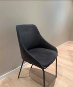 4 antraciete eetkamerstoelen, Ophalen, Gebruikt, Zwart, Metaal
