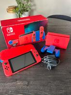 NINTENDO SWITCH, Mario Red & Blue Edition, Ophalen of Verzenden, Gebruikt, Met 2 controllers, Switch 2019 Upgrade
