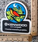 Vintage sticker Kenwood HIFI stereo het laatste woord in, Ophalen of Verzenden, Zo goed als nieuw, Overige typen