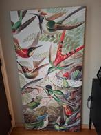 Doek op canvas vogels schilderij, Huis en Inrichting, Ophalen, Overige typen, 125 cm of meer, Zo goed als nieuw