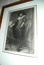 2 Oude litho's in lijst uit 1878, Antiek en Kunst, Ophalen