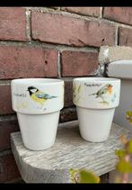 Twee kommen / kom v Jet ter Steege met koolmees & roodborst., Huis en Inrichting, Keuken | Servies, Ophalen of Verzenden