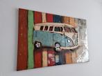 Schilderij 3d. Volkswagen bus. Z.g.a.n, Ophalen of Verzenden, Zo goed als nieuw, Schilderij, 75 cm of meer