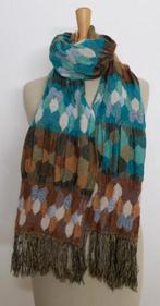 Aparte wollen kleurige sjaal, Kleding | Dames, Verzenden, Zo goed als nieuw, Maat 42/44 (L), Sjaal