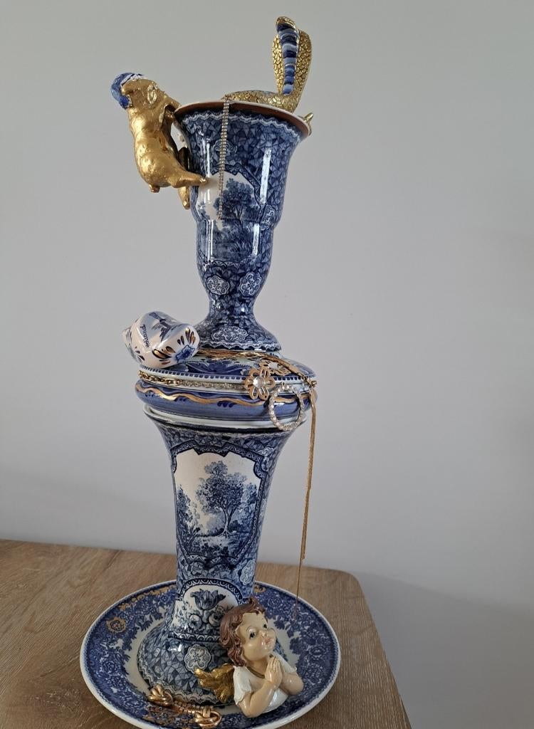 Delfts Blauw  Kunst Object, Ophalen of Verzenden