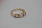 Vintage 9 karaat opaal en roze saffier, Vintage, Vintage, Vintage, Ophalen of Verzenden