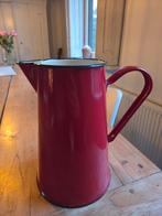 Prachtige oude emaille koffiekan rood, Antiek en Kunst, Ophalen of Verzenden