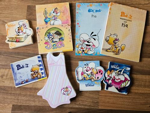 Diddl  een aantal oude blokjes,plakmemo, jurkje,naamblokjes, Verzamelen, Diddl, Gebruikt, Overige typen, Overige figuren, Ophalen of Verzenden