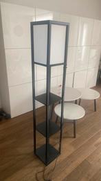 Staande lamp, Huis en Inrichting, Lampen | Lampenkappen, Ophalen, Zwart, Vierkant, Zo goed als nieuw