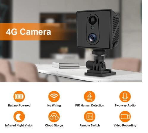 Mini camera WIFI of 4G met bewegingsdetectie en nachtzicht, Audio, Tv en Foto, Videobewaking, Nieuw, Binnencamera, Verzenden