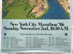 Poster PERRIER New York City Marathon 86 POSTER, Ophalen of Verzenden, Zo goed als nieuw, Rechthoekig Staand, Sport