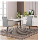 2 Nieuwe Eetkamerstoelen - Zilverkleur Onderstel, Ophalen of Verzenden, A, A, A