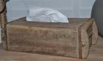 Tissue Box Oude Baksteen Mal - Vintage - LANDLEIJK, Huis en Inrichting, Ophalen of Verzenden, Zo goed als nieuw, Rechthoekig, Hout
