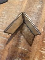 vintage metalen fotokader, kan ingeklapt worden, Antiek en Kunst, Ophalen of Verzenden