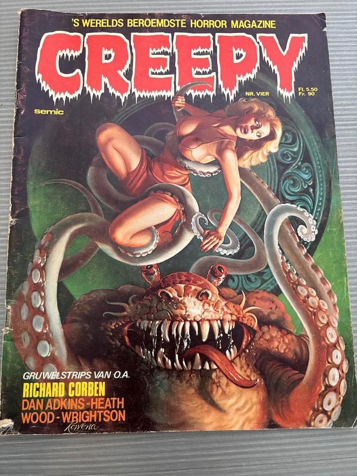 Creepy Horror Magazine - Nr. Vier, Boeken, Stripboeken, Gelezen, Eén stripboek, Ophalen of Verzenden