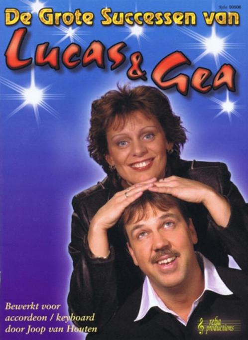 Keyboard, accordeon: De grote successen van Lucas en Gea, Muziek en Instrumenten, Bladmuziek, Gebruikt, Les of Cursus, Blues, Keyboard
