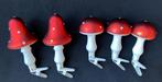 Paddestoelen op clips 5 stuks, Diversen, Kerst, Ophalen of Verzenden, Zo goed als nieuw