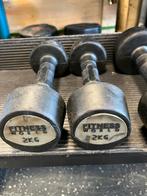 Rubberen dumbells 2-3 en 4 kg gewichten, Dumbbell, Gebruikt, Dumbells, Gewichten