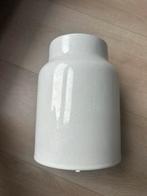 Vaas Hema groot beige/grijs spikkel aardewerk, Huis en Inrichting, Ophalen, Overige kleuren, Aardewerk of Porselein, Zo goed als nieuw