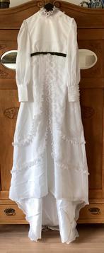 Trouwjurk met sleep, Ophalen of Verzenden, Dames, Gemaakt door coupeuse