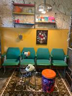 Vintage/ industriële groene bioscoop stoelen uit polen, Huis en Inrichting, Stoelen, Ophalen, Overige kleuren, Vintage/ industrieel