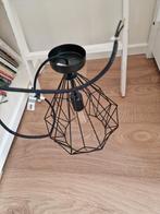 Zwarte stalen hanglamp, lamp Eglo Carlton, Ophalen of Verzenden, Gebruikt, 75 cm of meer
