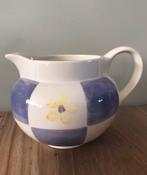 Vintage brocante porseleinen kan/vaas, Antiek en Kunst, Ophalen of Verzenden