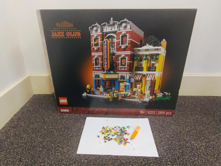 Lego Icons 10312 - Jazzclub, Kinderen en Baby's, Speelgoed | Duplo en Lego, Zo goed als nieuw, Lego, Complete set, Ophalen of Verzenden