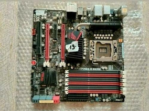 Moederbord,ASUS Rampage 3 Gene,computer,6 Slots,Beschadiging, Computers en Software, Moederborden, Gebruikt, Ophalen of Verzenden