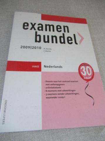EXAMENBUNDEL 2009/2010 VWO Nederlands beschikbaar voor biedingen