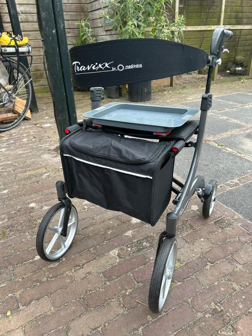 Luxe Rollator Travixx by Medipoint – Zo goed als nieuw, Diversen, Rollators, Zo goed als nieuw, Lichtgewicht, Ophalen