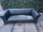 Zwarte lederen bank van Rolf Benz. Type 322., Huis en Inrichting, Ophalen, Gebruikt, Driepersoons, 75 tot 100 cm