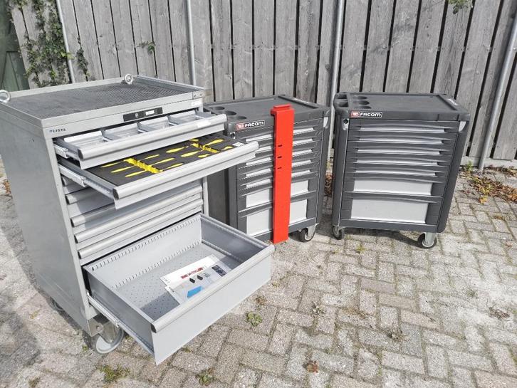 Gereedschapwagen 8ladig Lista kar toolbox gereedschapkar, Doe-het-zelf en Verbouw, Gereedschapskisten, Gebruikt, Ophalen