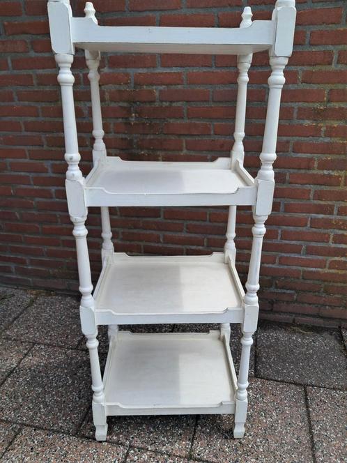 Prachtige witte rek (plantenrek/etagere)., Antiek en Kunst, Curiosa en Brocante, Ophalen