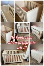 Commode en Ledikant - Witte Babykamer Set, Kinderen en Baby's, Babywiegjes en Ledikanten, Ophalen, Zo goed als nieuw, Ledikant