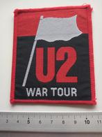 U2  mooie vintage 1983 War Tour patch 19 met rode border, Verzamelen, Muziek, Artiesten en Beroemdheden, Nieuw, Kleding, Verzenden