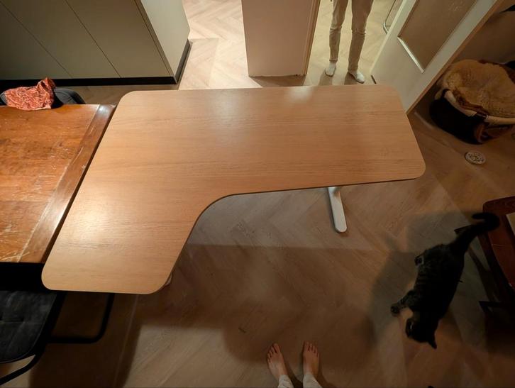 Ikea Bekant Hoekbureau, Huis en Inrichting, Tafelonderdelen, Zo goed als nieuw, Tafelblad, 150 tot 200 cm, 50 tot 100 cm, Overige vormen