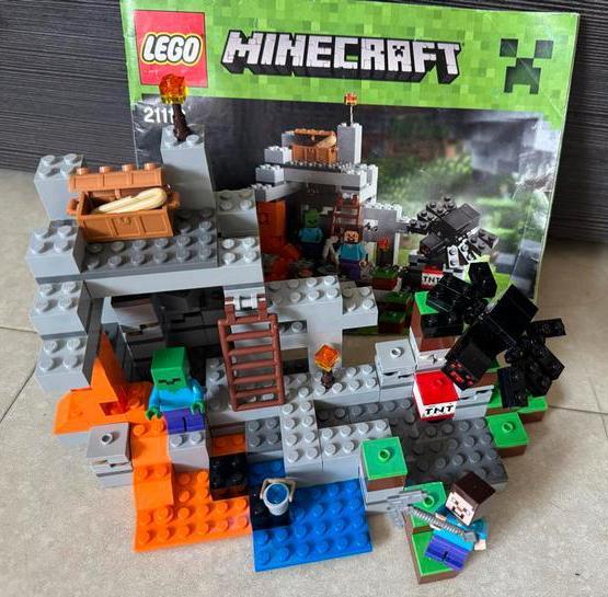 Lego Minecraft 21118 The Mine N.C., Kinderen en Baby's, Speelgoed | Duplo en Lego, Gebruikt, Lego, Complete set, Ophalen of Verzenden